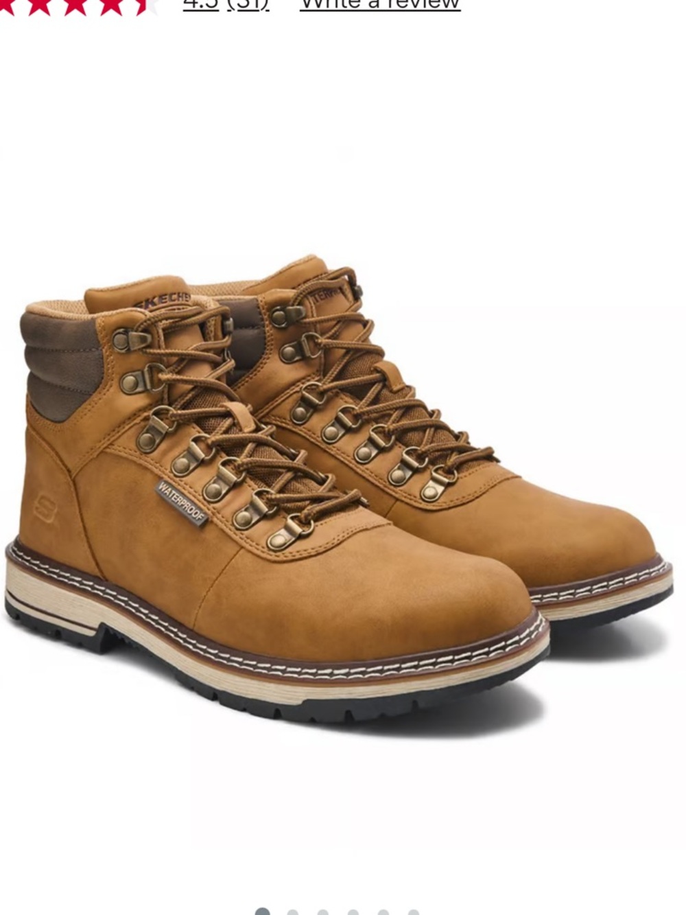Skechers Men’s Waterproof Jaxx Hiking Work Boots